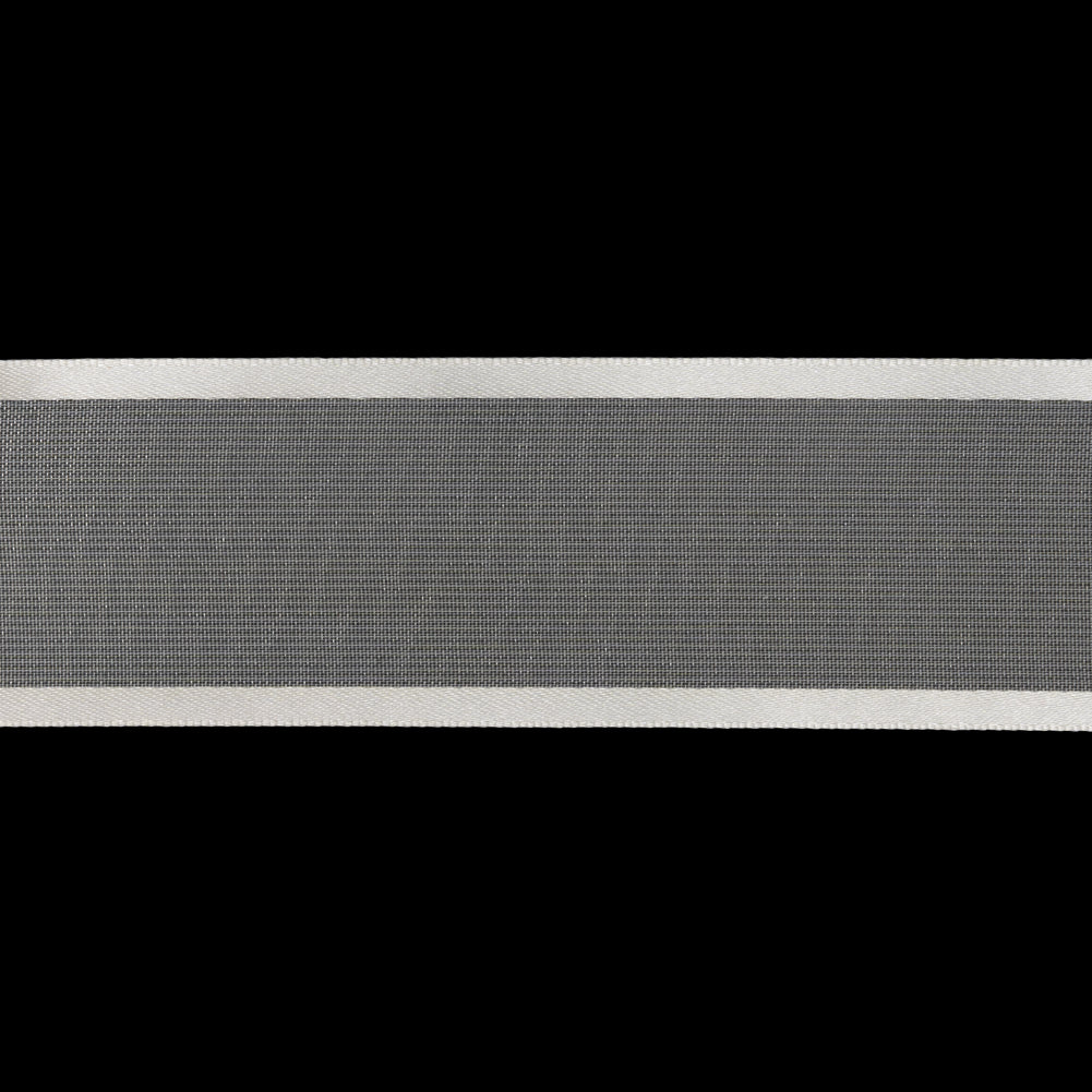 Sheer Ribbon with Double Faced Satin Edges - 1.375