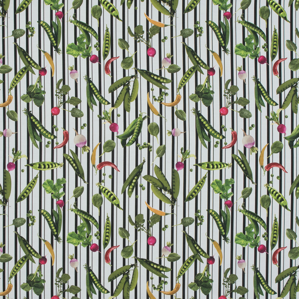 Mood Exclusive White Joy of Friendship Stretch Cotton Sateen - Joann Fabrics