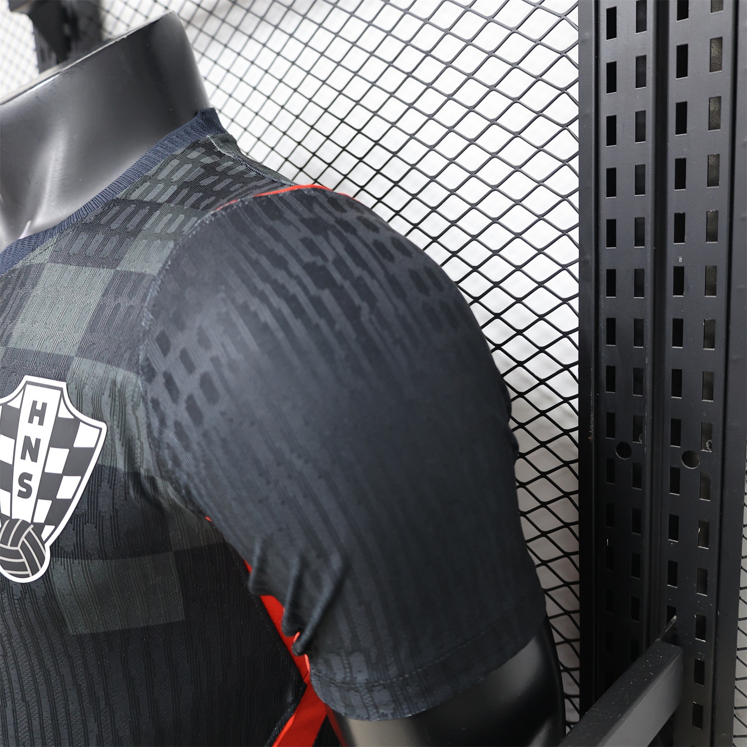 Croatia 2026 Dark Gray Checkered Pattern Checkerboard Special Edition Jersey - Player Version - UnitedFutballJersey