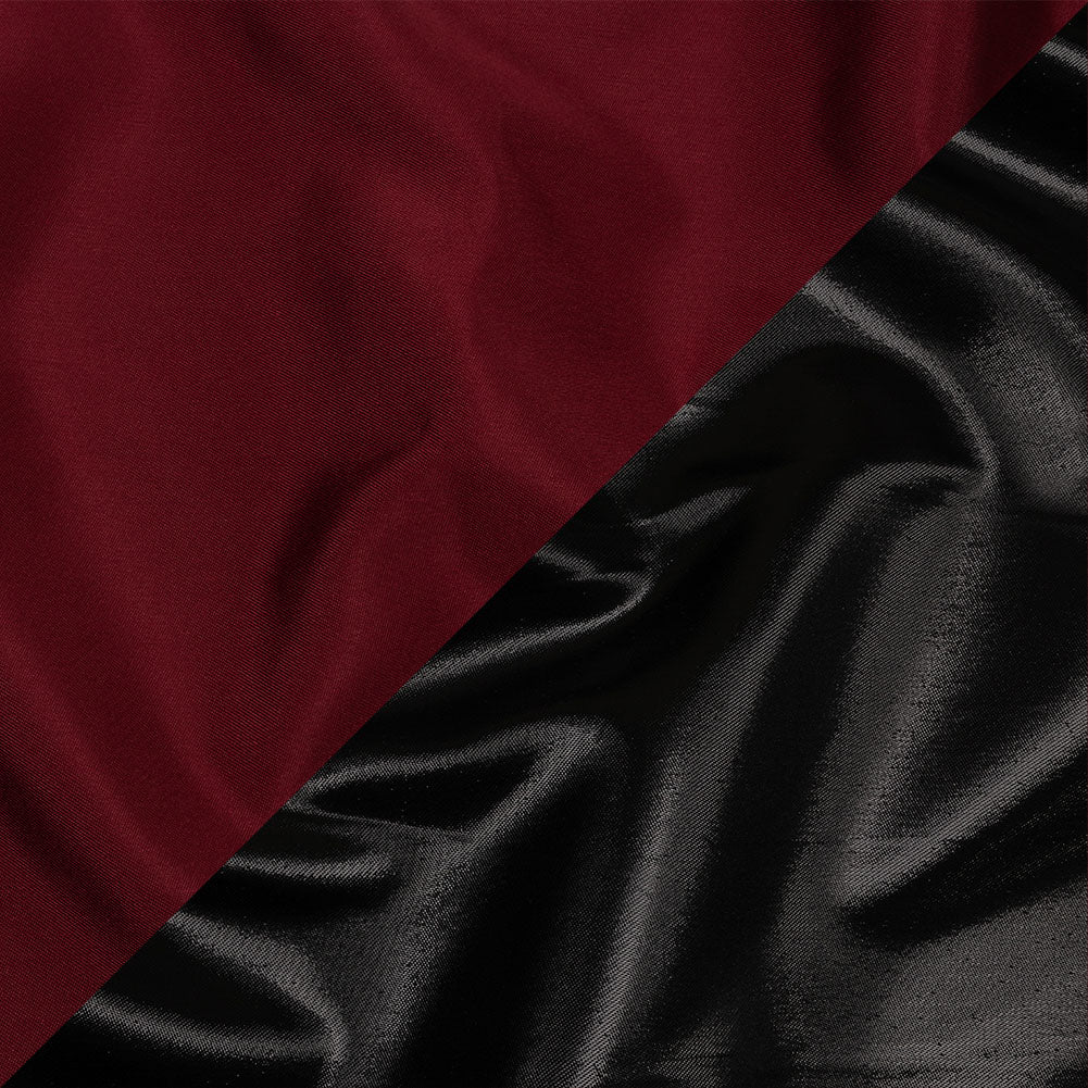Olwyn Metallic Black and Space Cherry Double Faced Luxury Mikado - Joann Fabrics