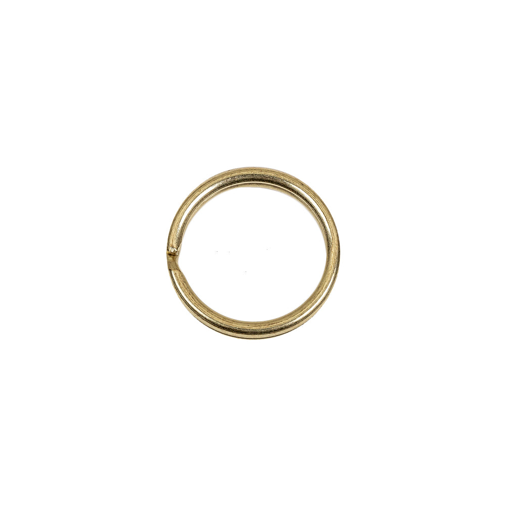 Gold Metal Split Keychain Ring - 0.5
