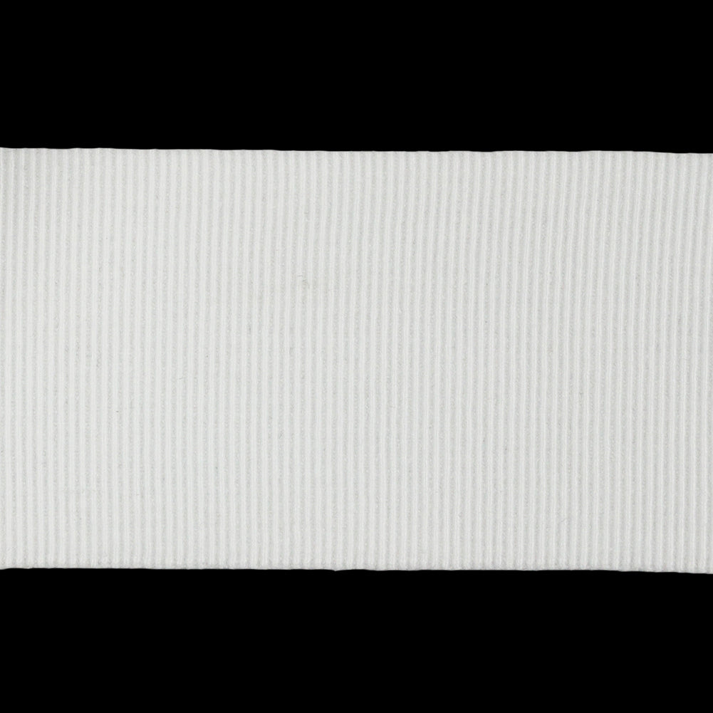 White Stretch Grosgrain Trim - 1.625
