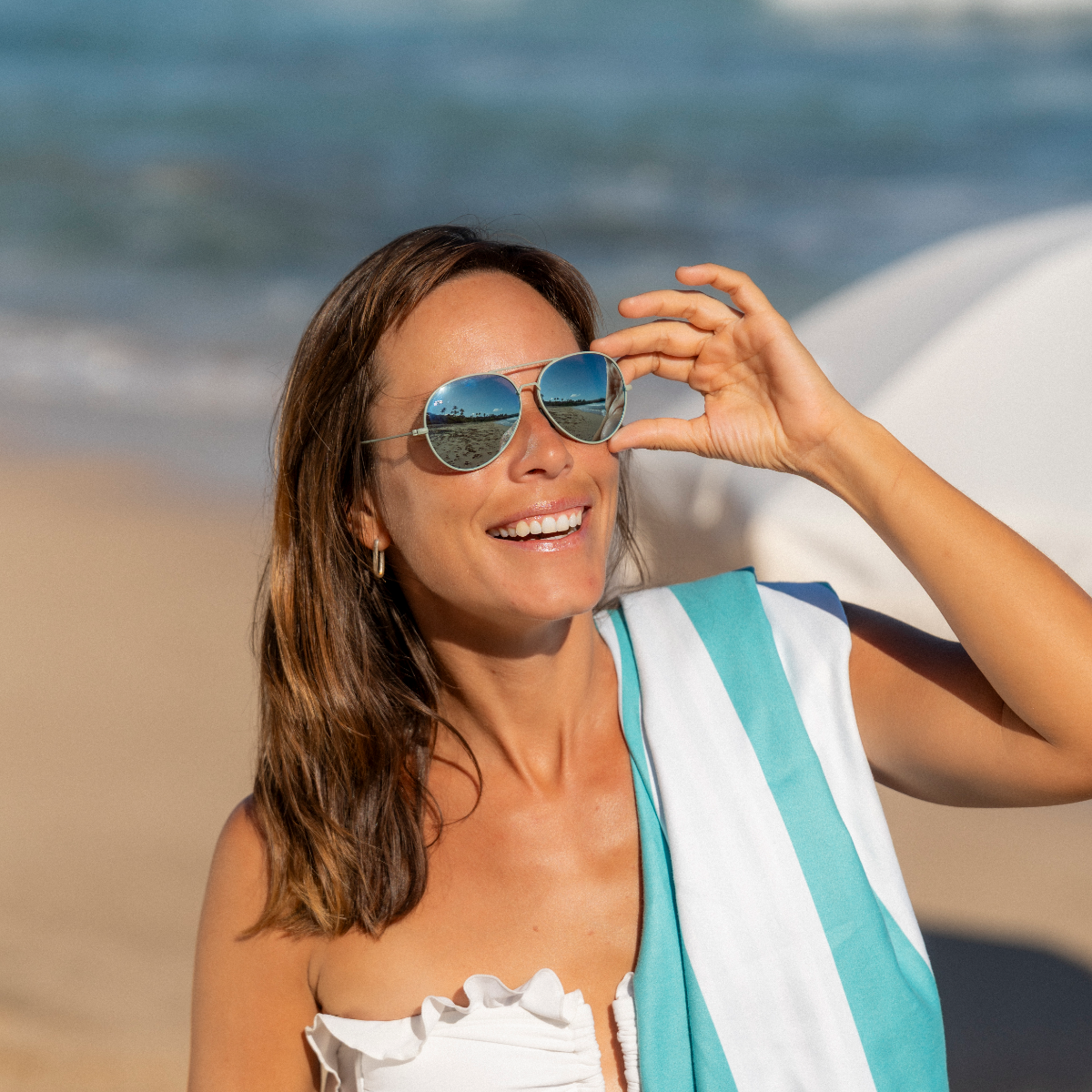 Tangle Free Aviator – Agave Polarized