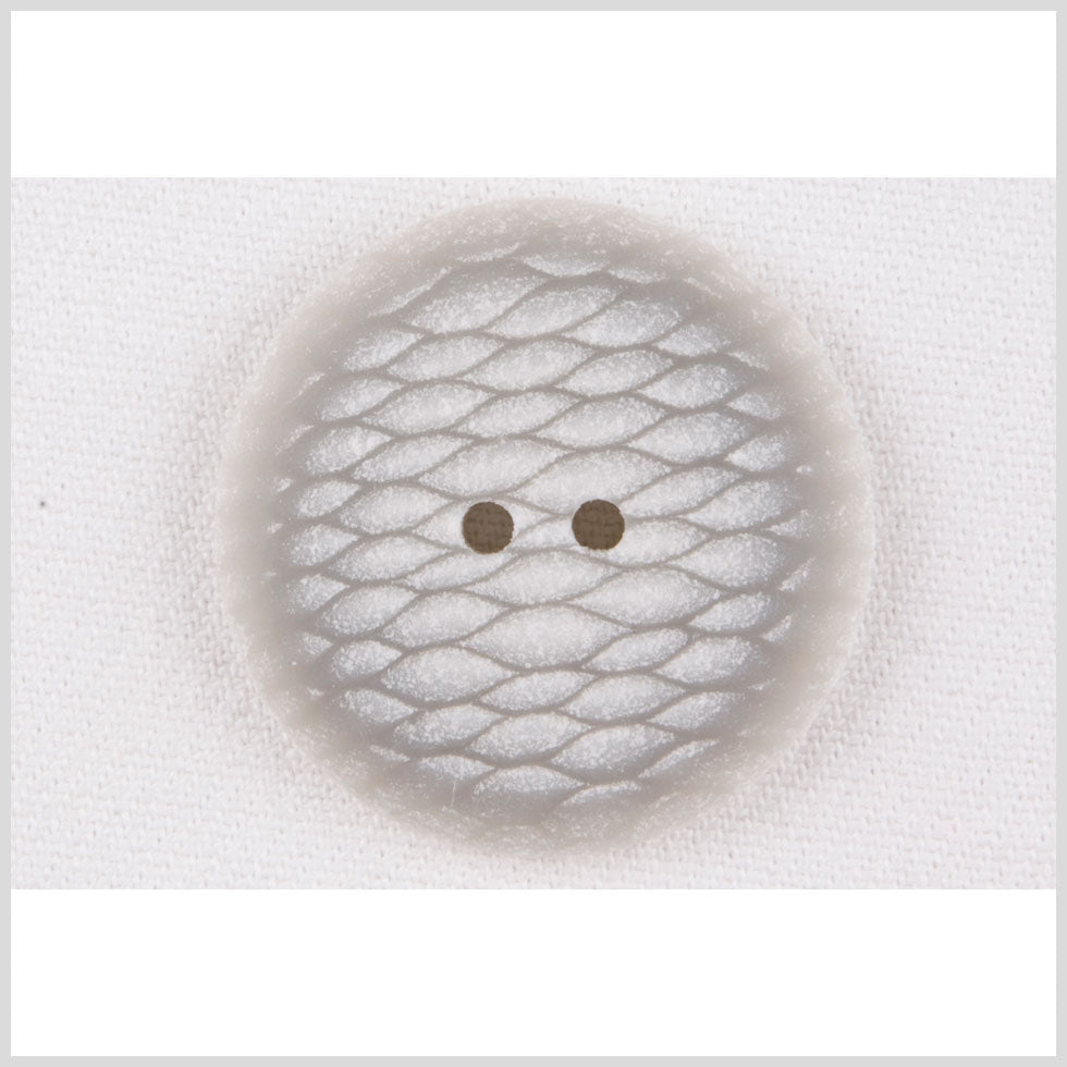 Plastic 2-Hole Button - 54L/34mm - Pale Gray and White Fish Scales - Joann Fabrics