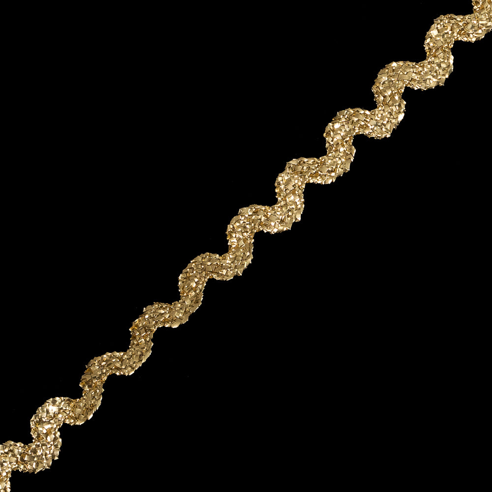 Gold Metallic Ric Rac Trim - 0.375