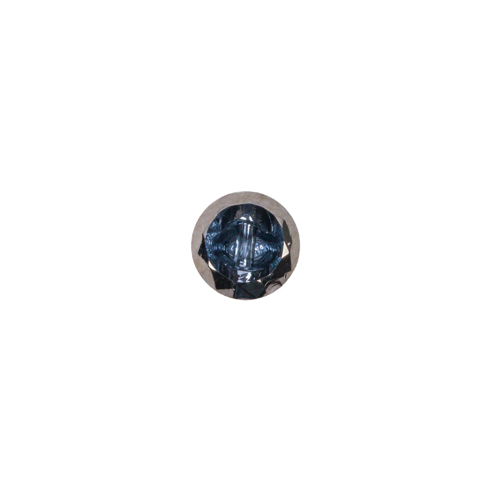Platinum/Light Blue Glass Button - 14L/9mm - Joann Fabrics