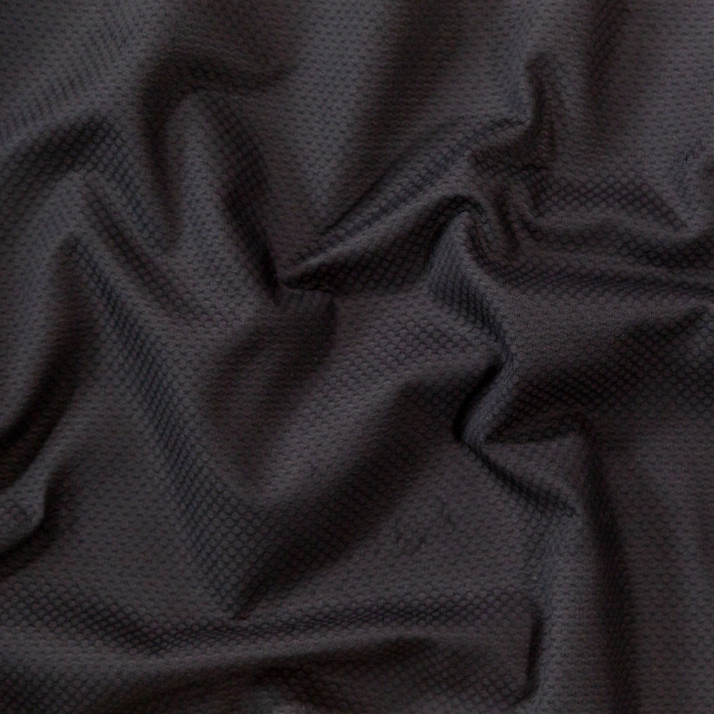 Bullseye Organic Cotton Pique - Black - Maiori Collection - Joann Fabrics
