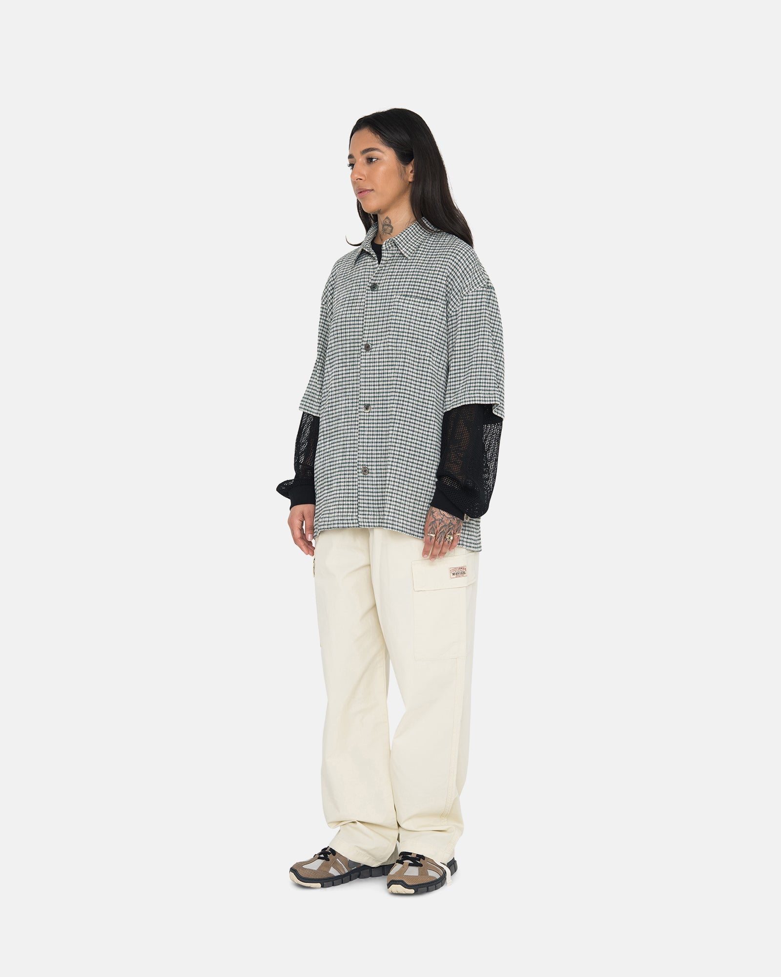 Stussy WRINKLY GINGHAM SS SHIRT