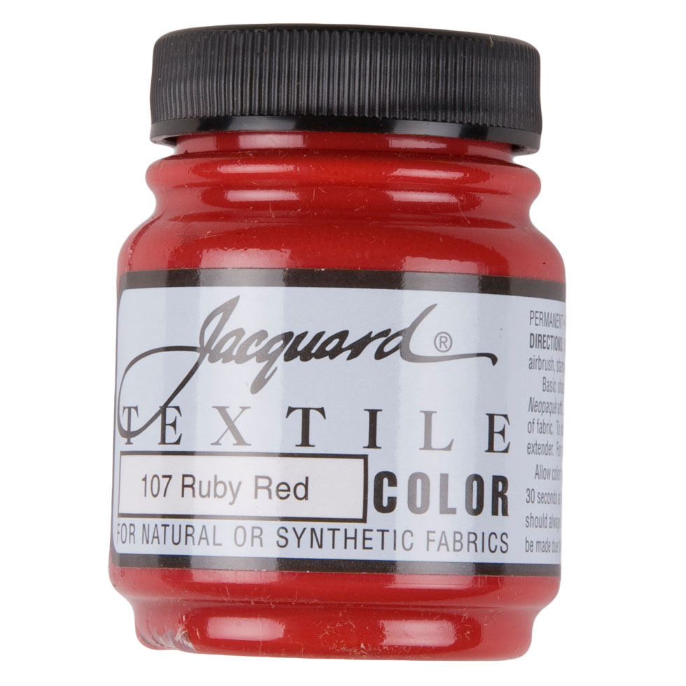 Jacquard Textile Color Fabric Paint - 107 Ruby Red - Joann Fabrics
