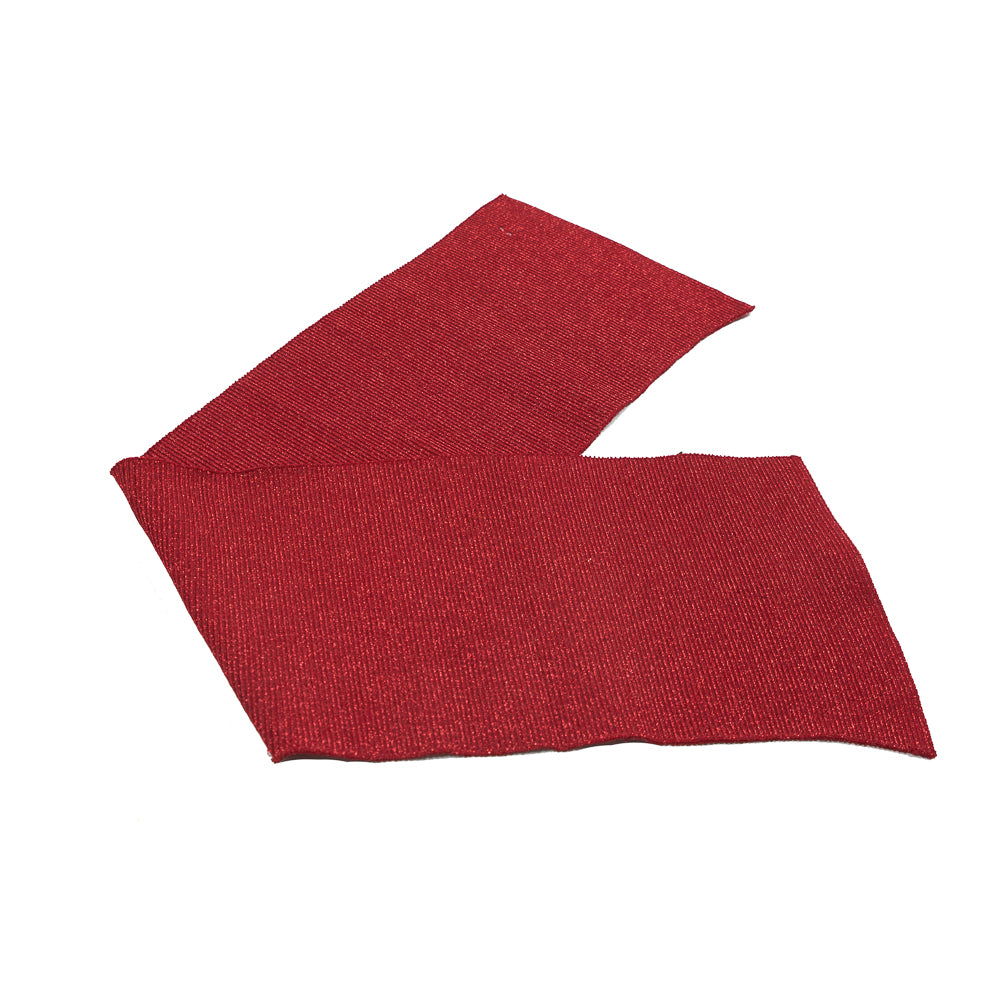 Scarlet Sparkle Rib Knit Trim - 7