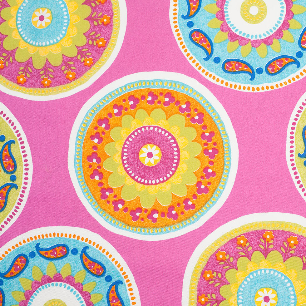 Spanish Fuchsia Medallion Cotton-Polyester Print - Joann Fabrics
