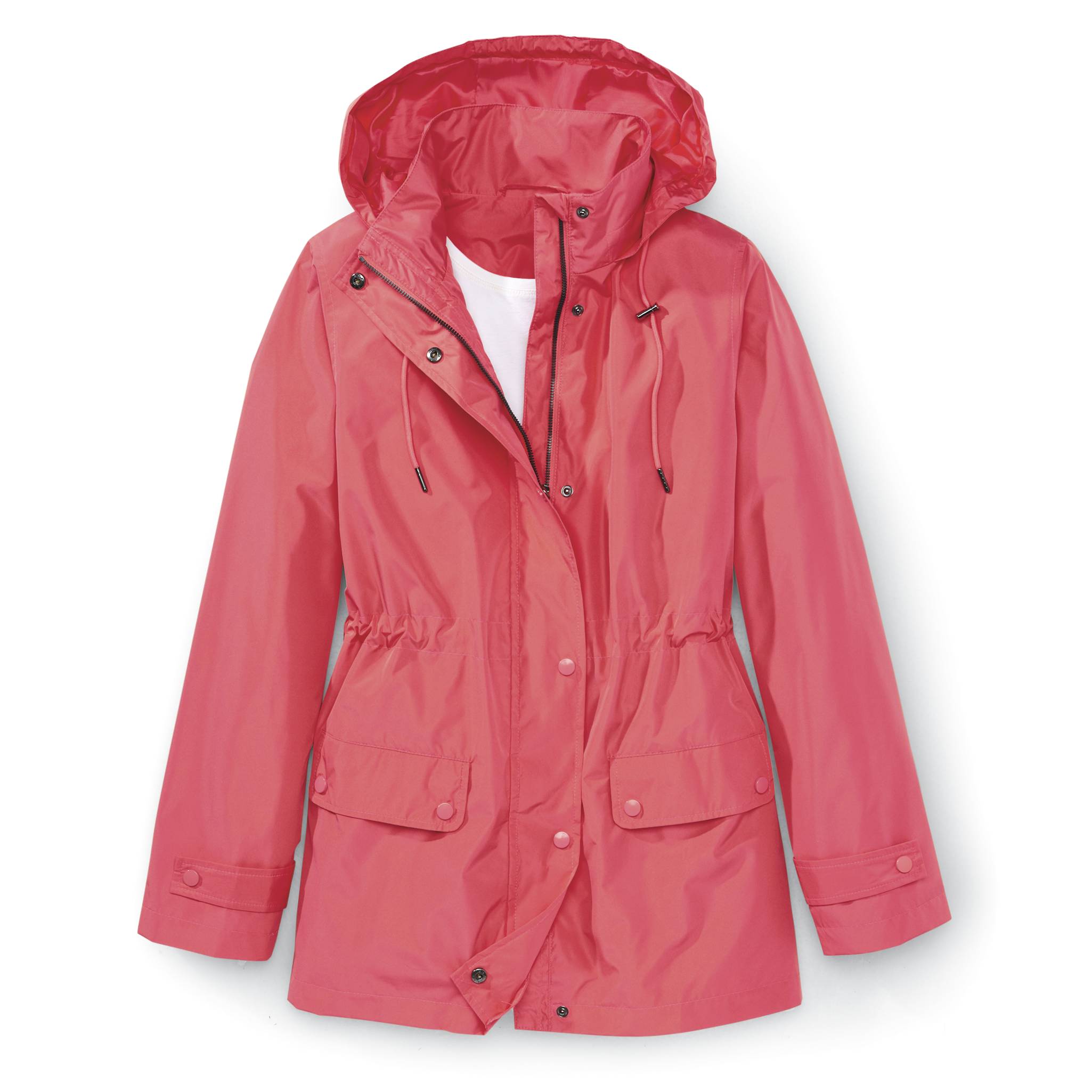 Water-Resistant Hooded Jacket, Zip-Front, Snap Pockets - Northstyle Catalog