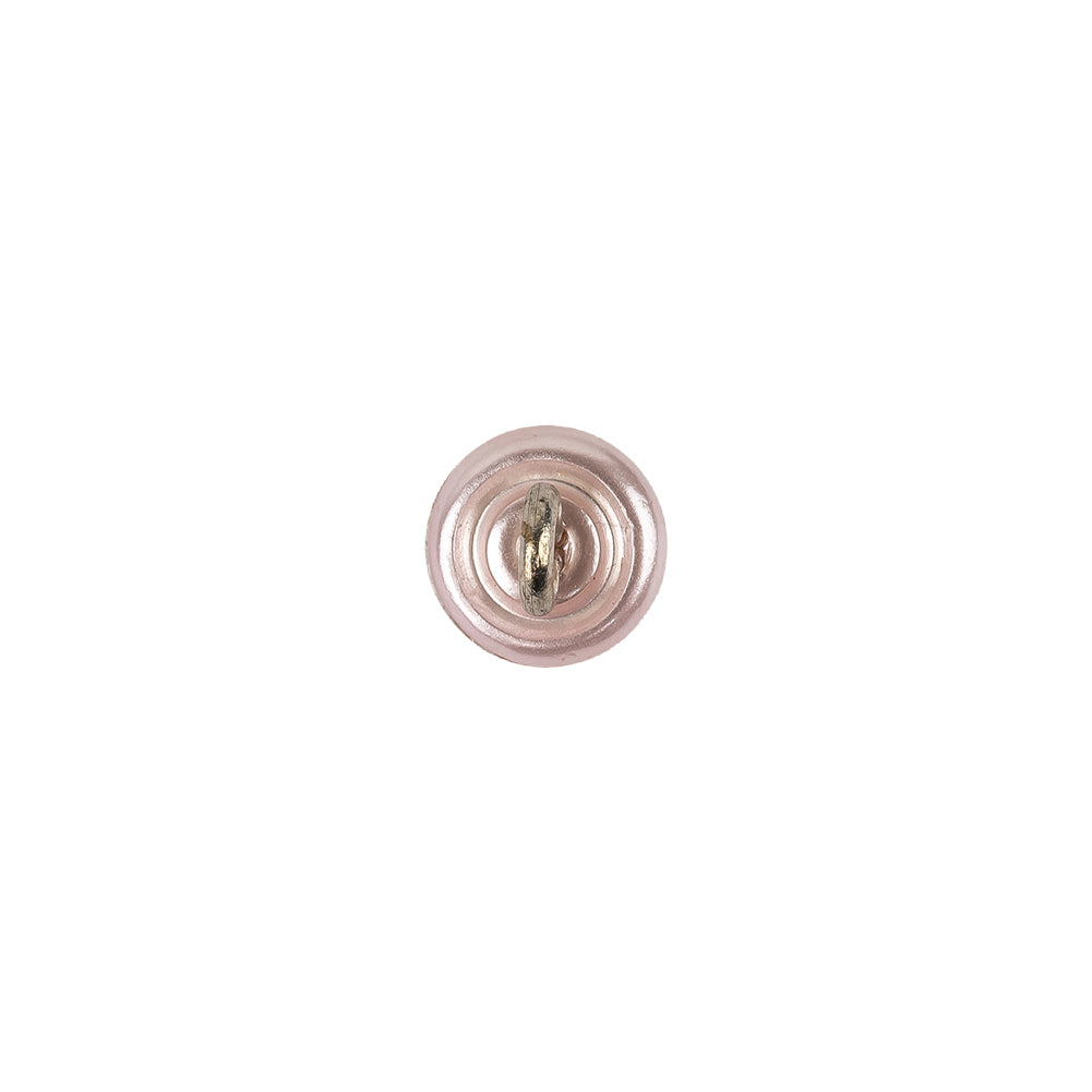 Pearlized Pink and Silver Metal Dome Shaped Shank Back Button - 13L/8mm - Joann Fabrics