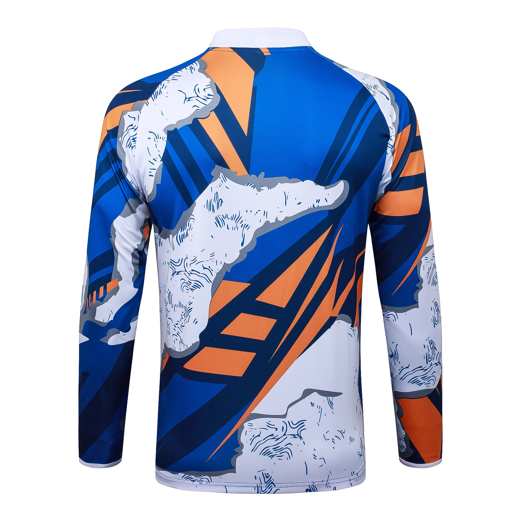 2025/2026 Real Madrid Camouflage Inkjet Half-Pull Training Suit Football Shirt 1:1 Thai Quality Set