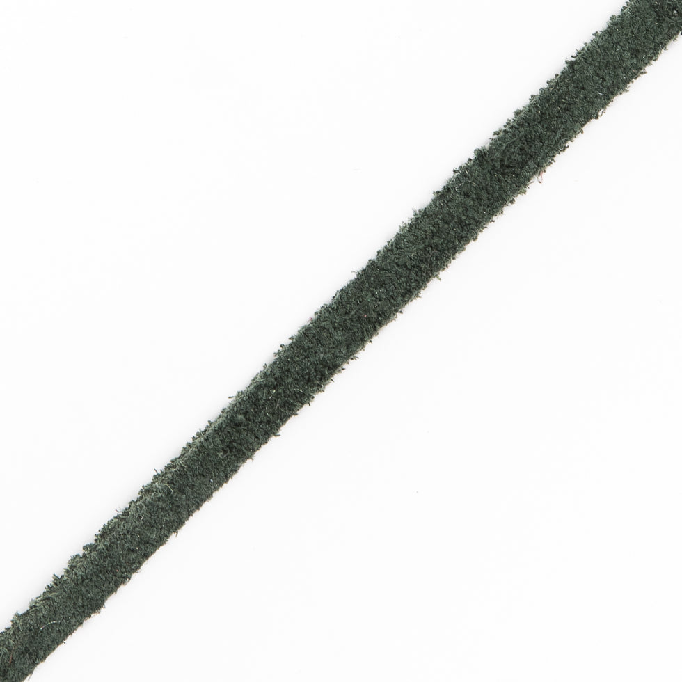 Hunter Green Suede Cord - 0.125