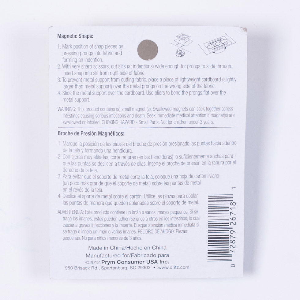 Dritz Square Magnetic Snaps 3/4