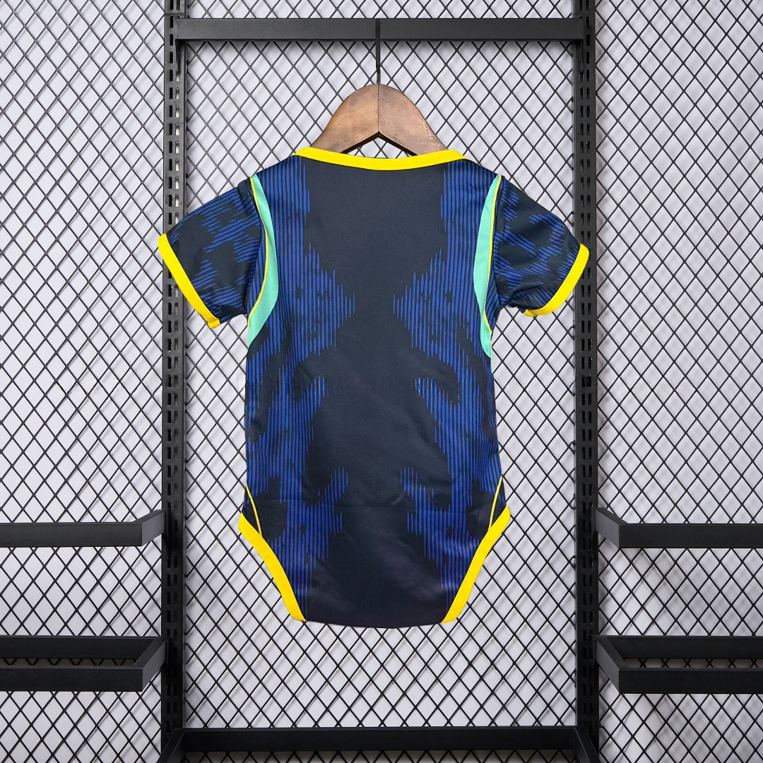 Brazil 2026 Away Baby Crawling Suit - UnitedFutballJersey