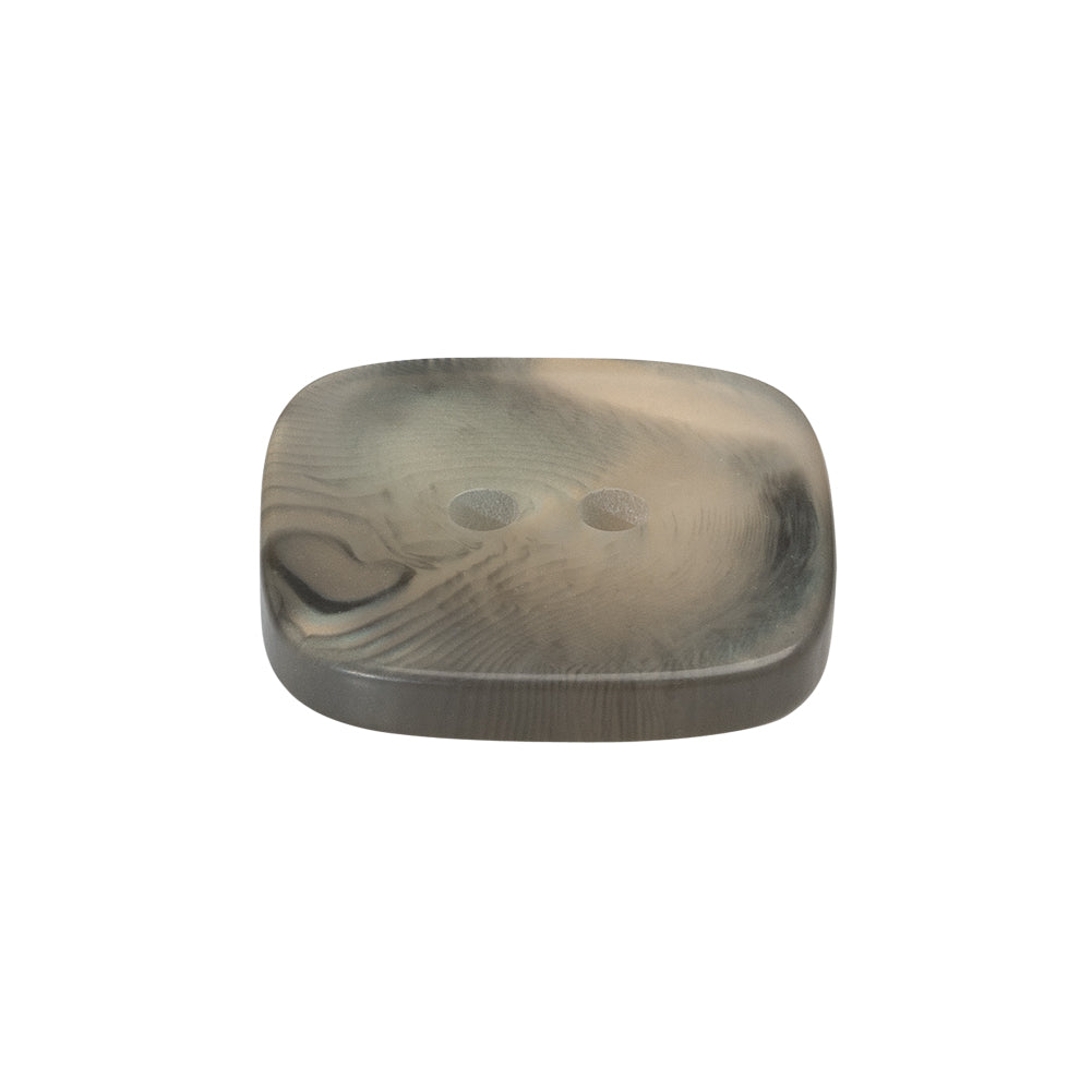 Square Plastic 2-Hole Button - 36L/23mm - Iridescent Ivory and Gray Marbled - Joann Fabrics