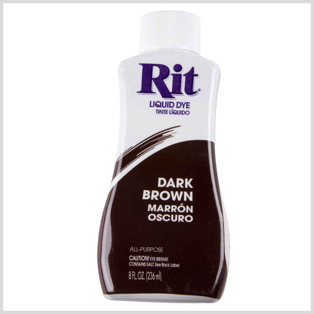 Rit All-Purpose Liquid Fabric Dye - Dark Brown - 8oz Bottle - Joann Fabrics