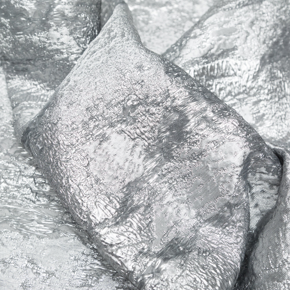 Metallic Matte Silver Abstract Luxury Brocade - Joann Fabrics