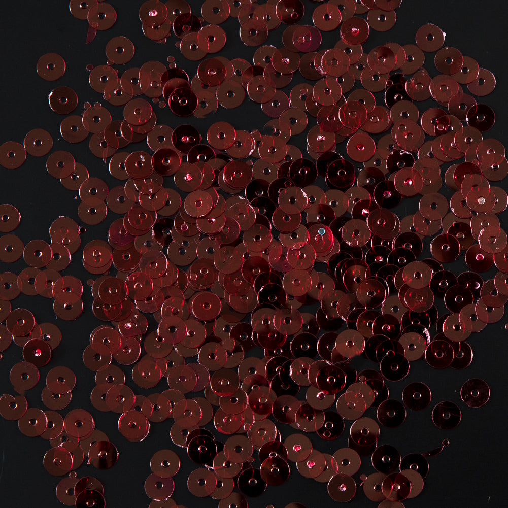 Bag of Red Transparent Bright Loose Sequins - 5mm - Joann Fabrics