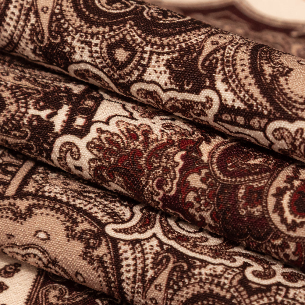 Stretch Polyester Crepe - Bandana Patchwork - Majestic Medley Print - Mood Exclusive Serengeti Collection - Joann Fabrics