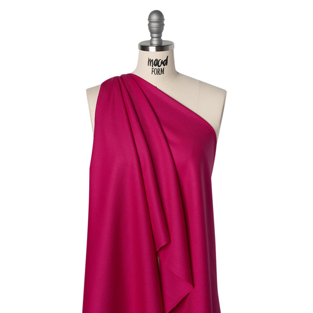 Virgin Merino Wool Twill Suiting Made in Italy - Cyclamen Pink - Joann Fabrics