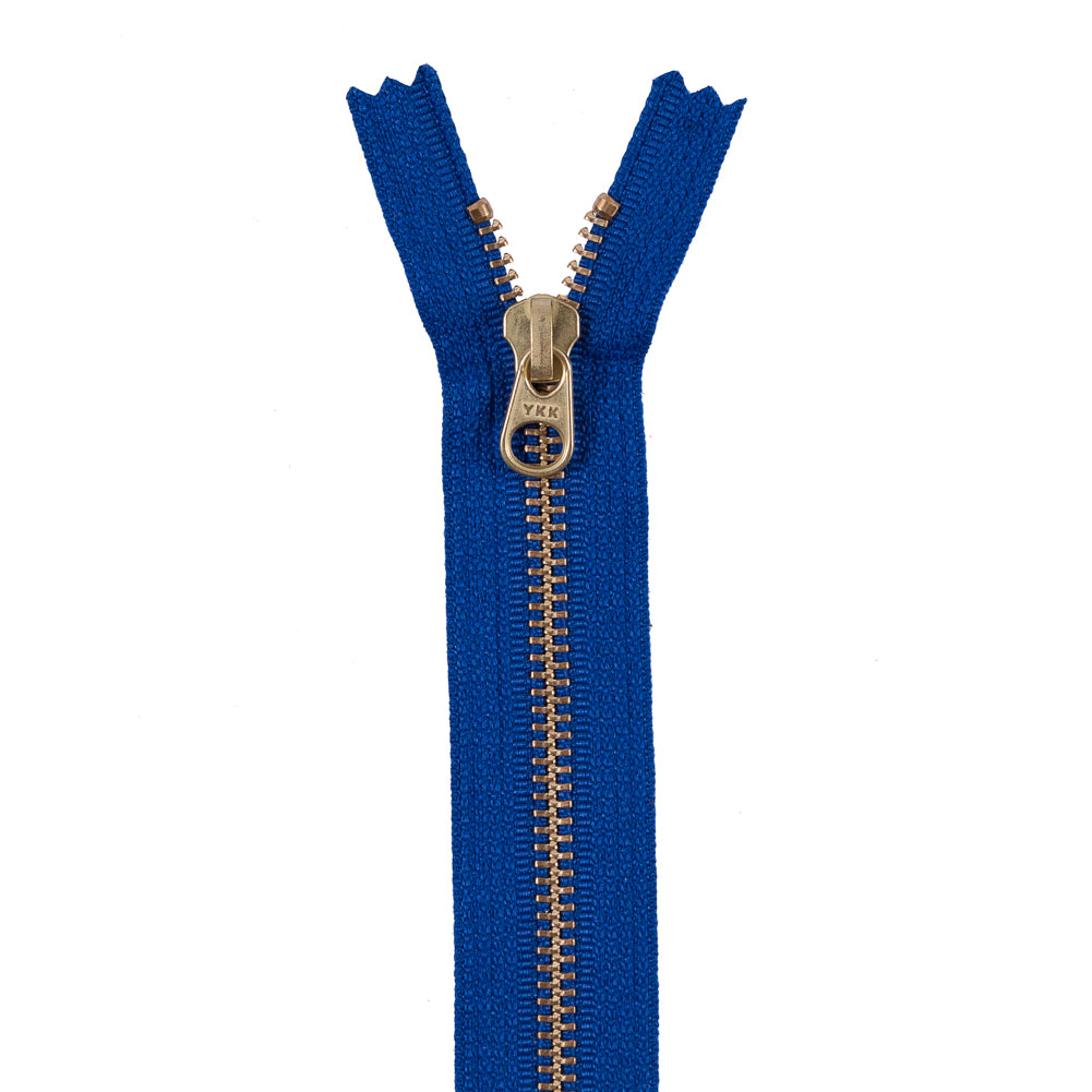 Metal Zipper with Gold Pull and Teeth 8