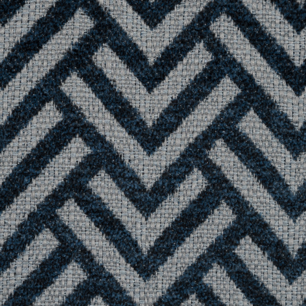 Midnight Navy Chevron Upholstery Chenille - Joann Fabrics