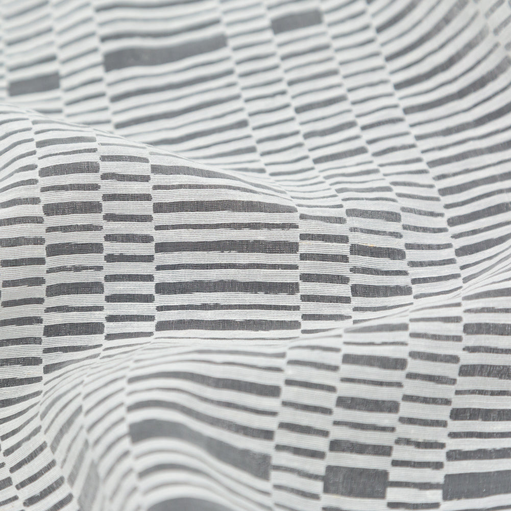 Italian Off-White Novelty Geometric Woven Organza - Joann Fabrics