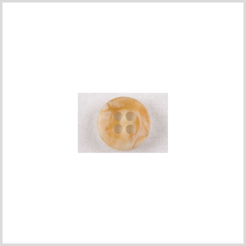 Plastic 4-Hole Button - 16L/10mm - Golden Beige and Ivory Rolled Rim - Joann Fabrics