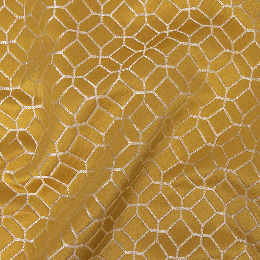 Polyester Jacquard - Sunflower Tiled Geometric - British Imported - Joann Fabrics