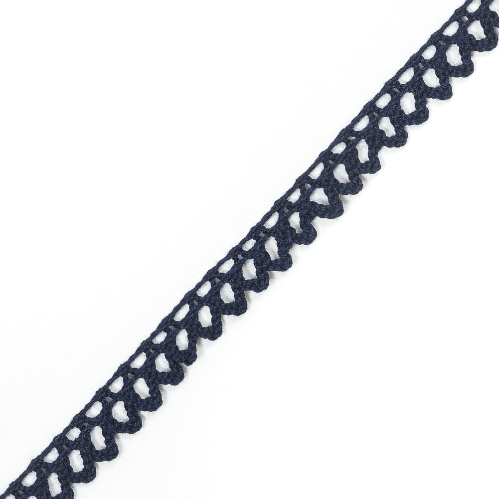 Navy Crochet Trim - 0.5