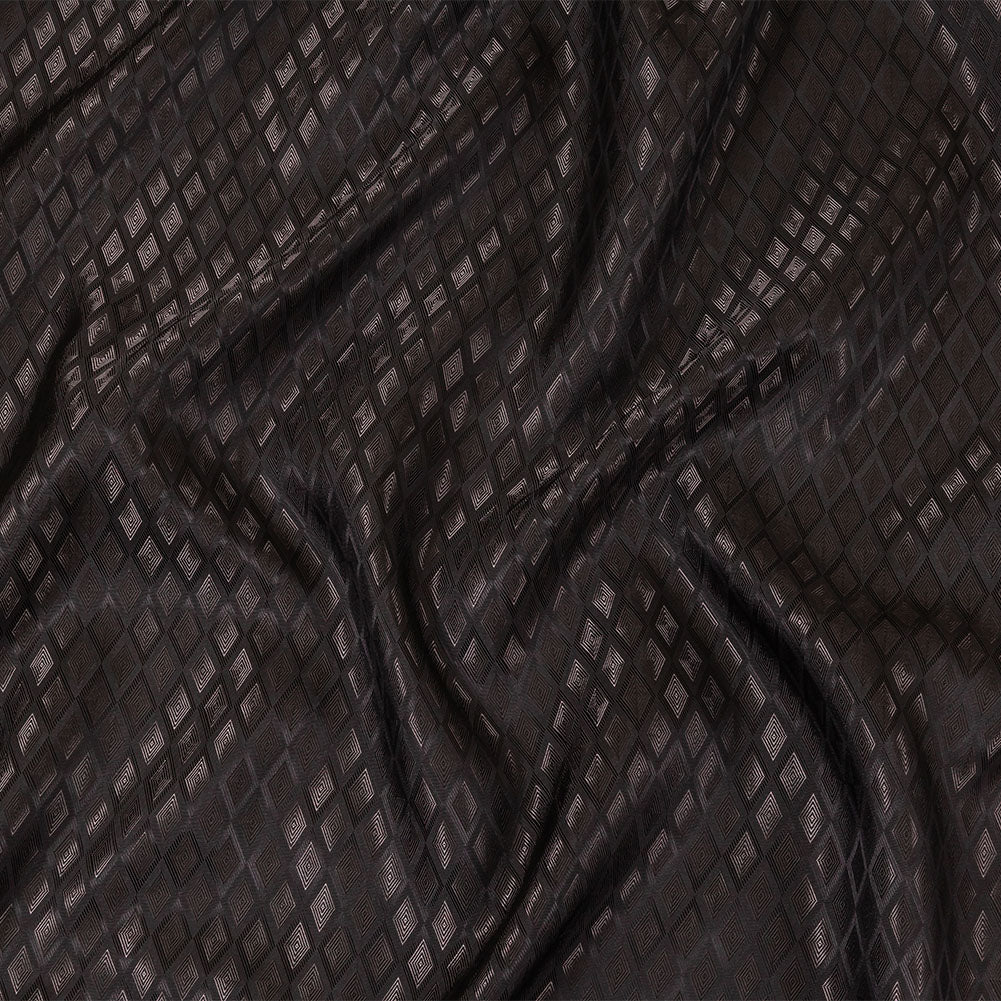 Black and Charcoal Diamonds Jacquard Lining - Joann Fabrics