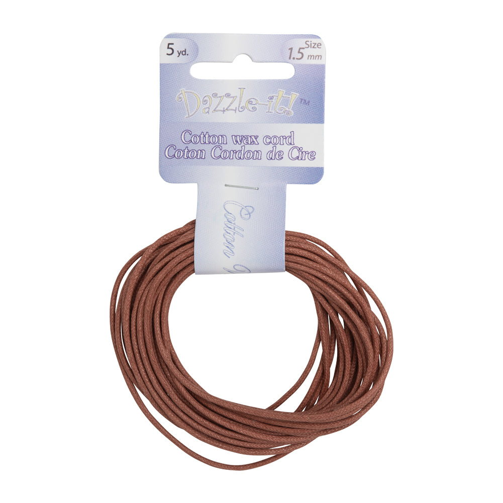 Dazzle-It Mauve Cotton Wax Cord - 1.5mm - Joann Fabrics