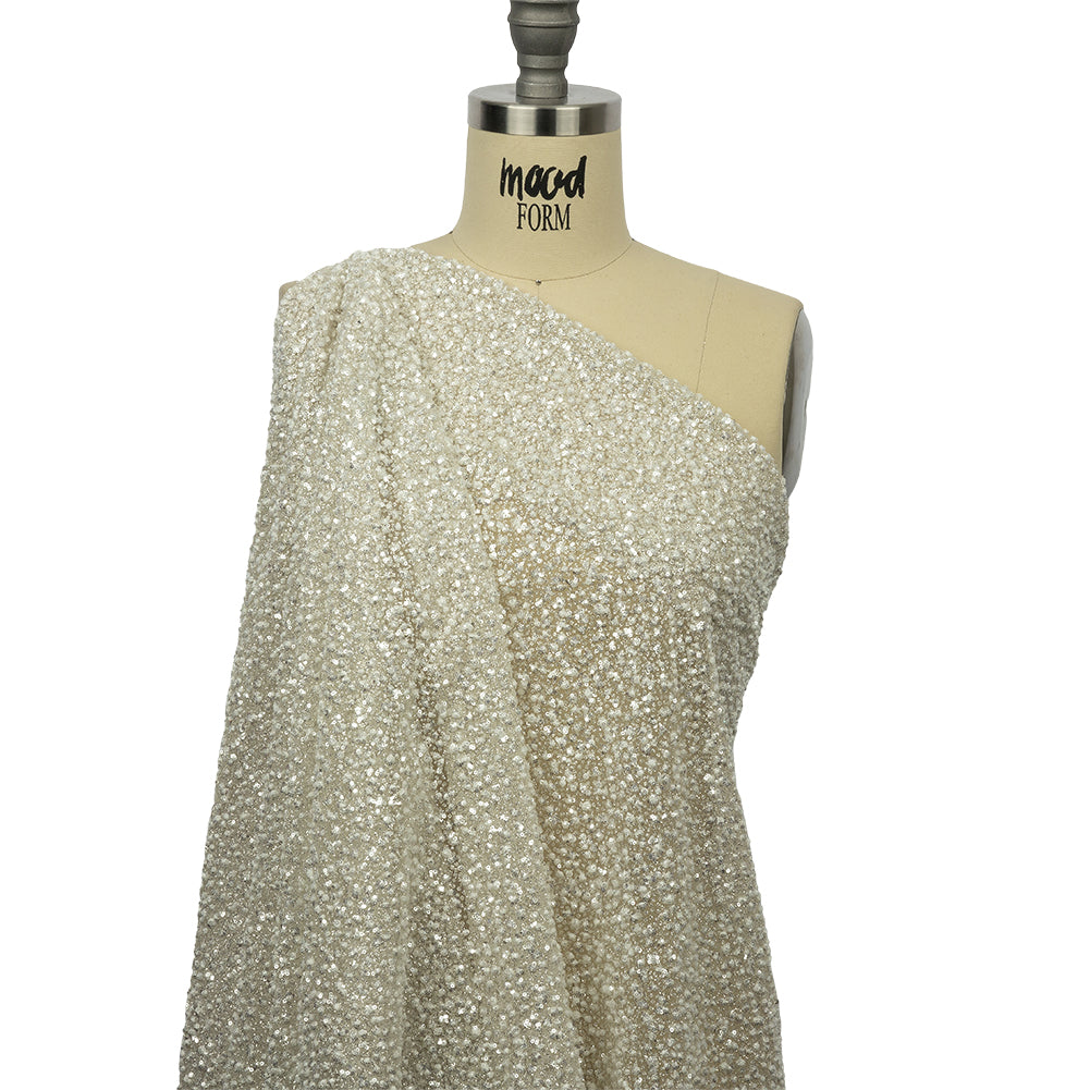 3D Glitter Tulle - Bright White Puffy Spots - Joann Fabrics