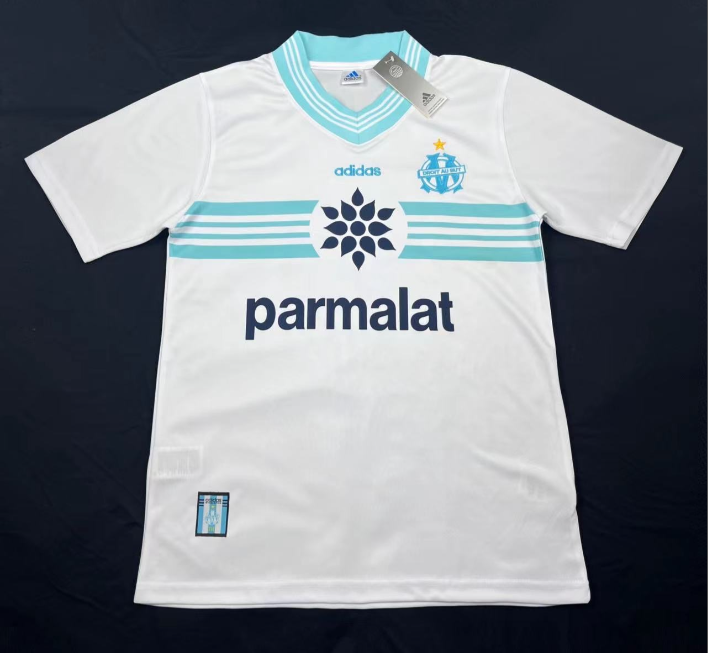 1996-1997 Retro Olympique de Marseille Home Football Jersey 1:1 Thai Quality