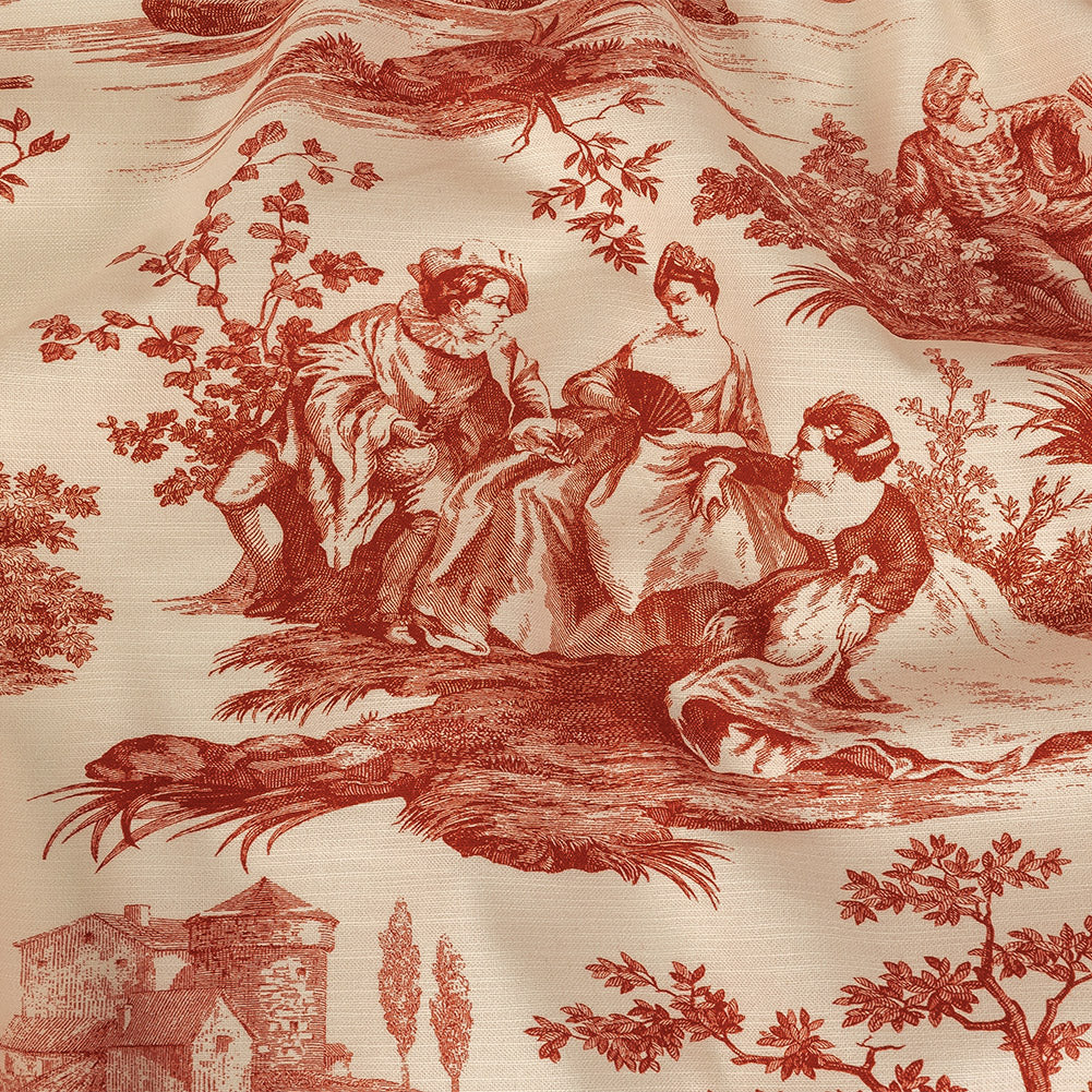 Victoria Amaryllis Toile Printed Cotton Canvas - Joann Fabrics
