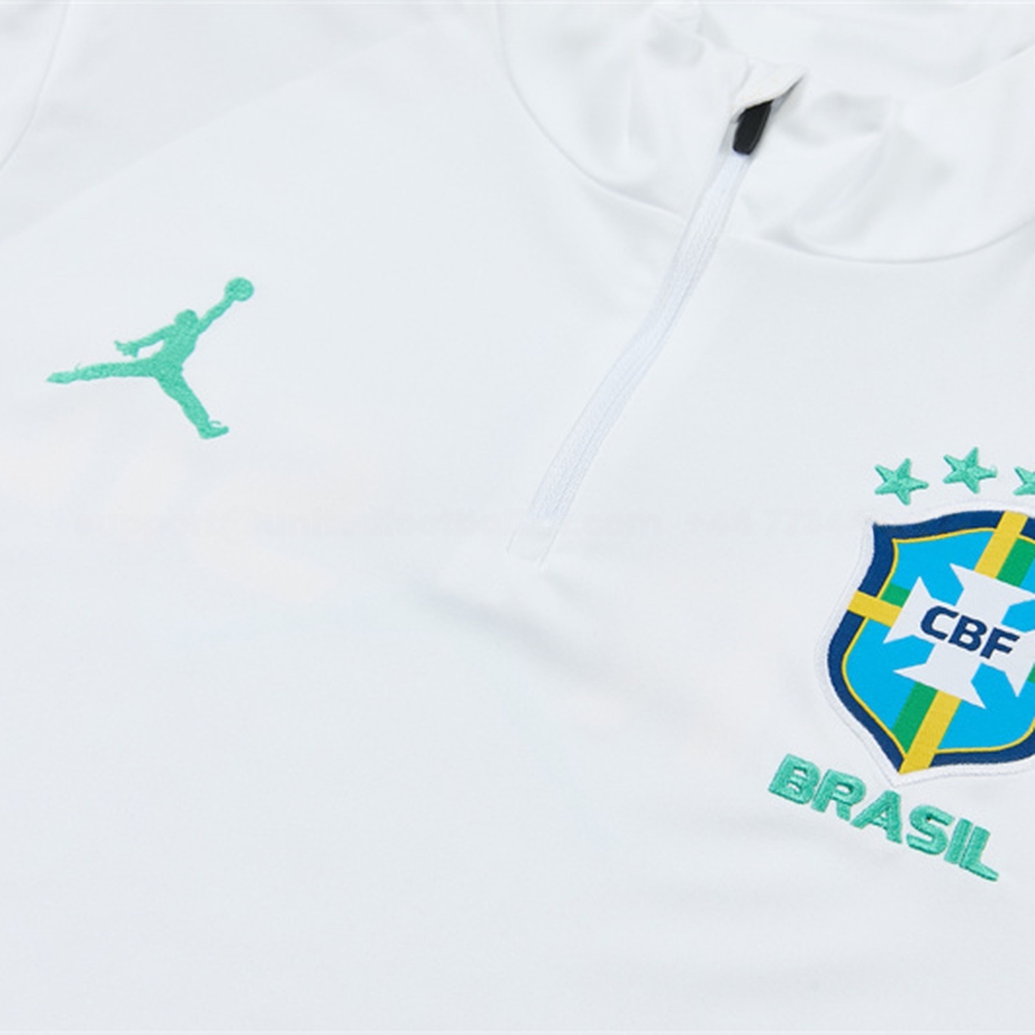 Brazil 2026 Long Sleeve Training Set - White Top & Black Pants - UnitedFutballJersey