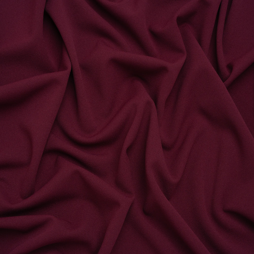 Stretch Polyester Crepe Double Knit - Jeweled Wine - Designer Deadstock - Joann Fabrics