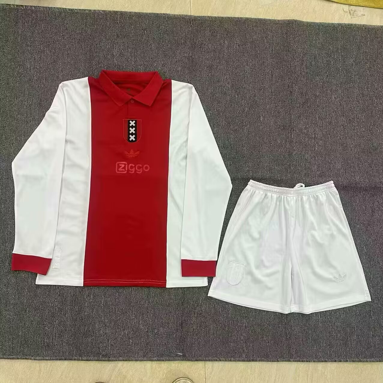 2025/2026 Long Sleeve Ajax Commemorative Edition Football Shirt 1:1 Thai Quality Kids Size