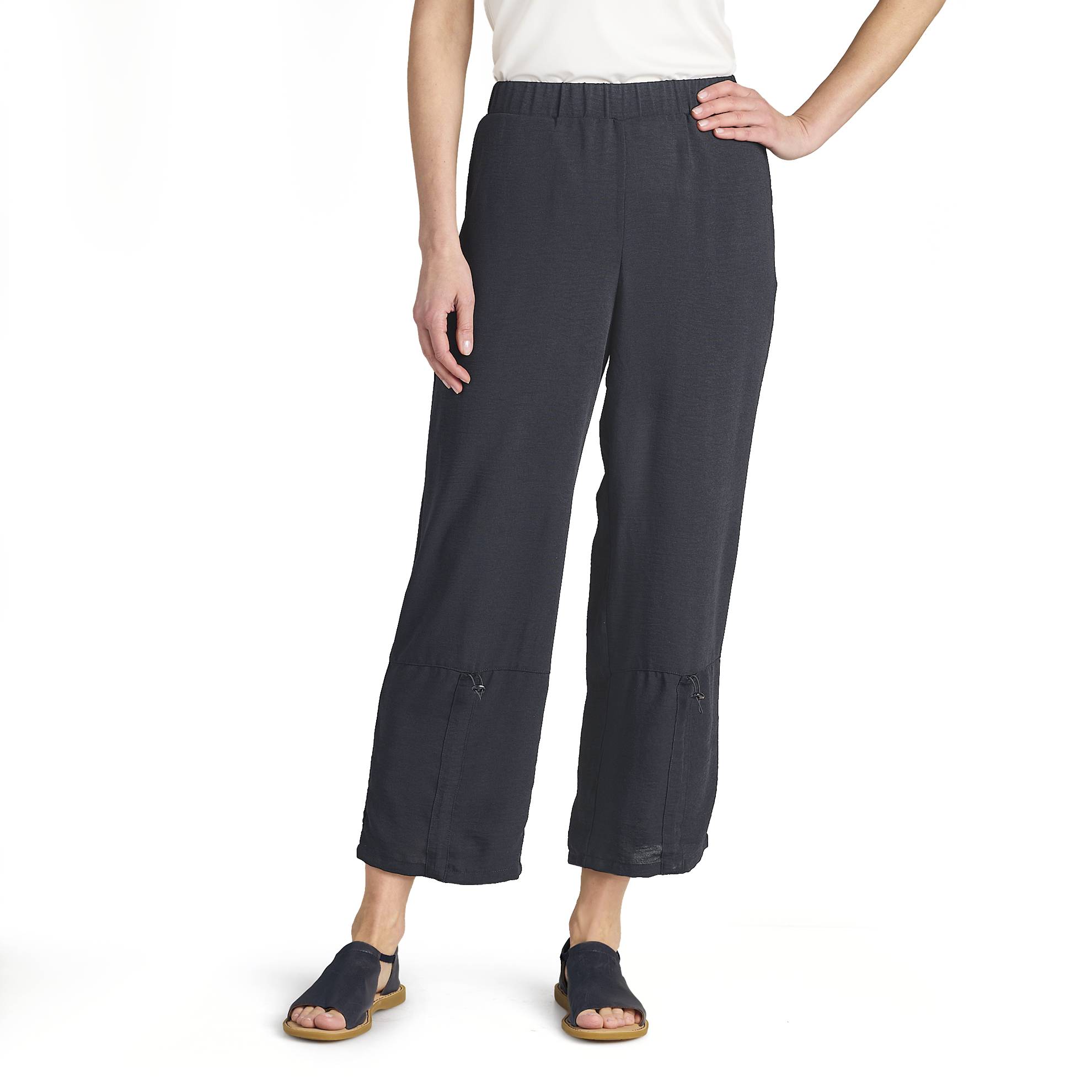 Convertible Cropped Pants, Side Pockets, Toggle Cinch Leg - Northstyle Catalog