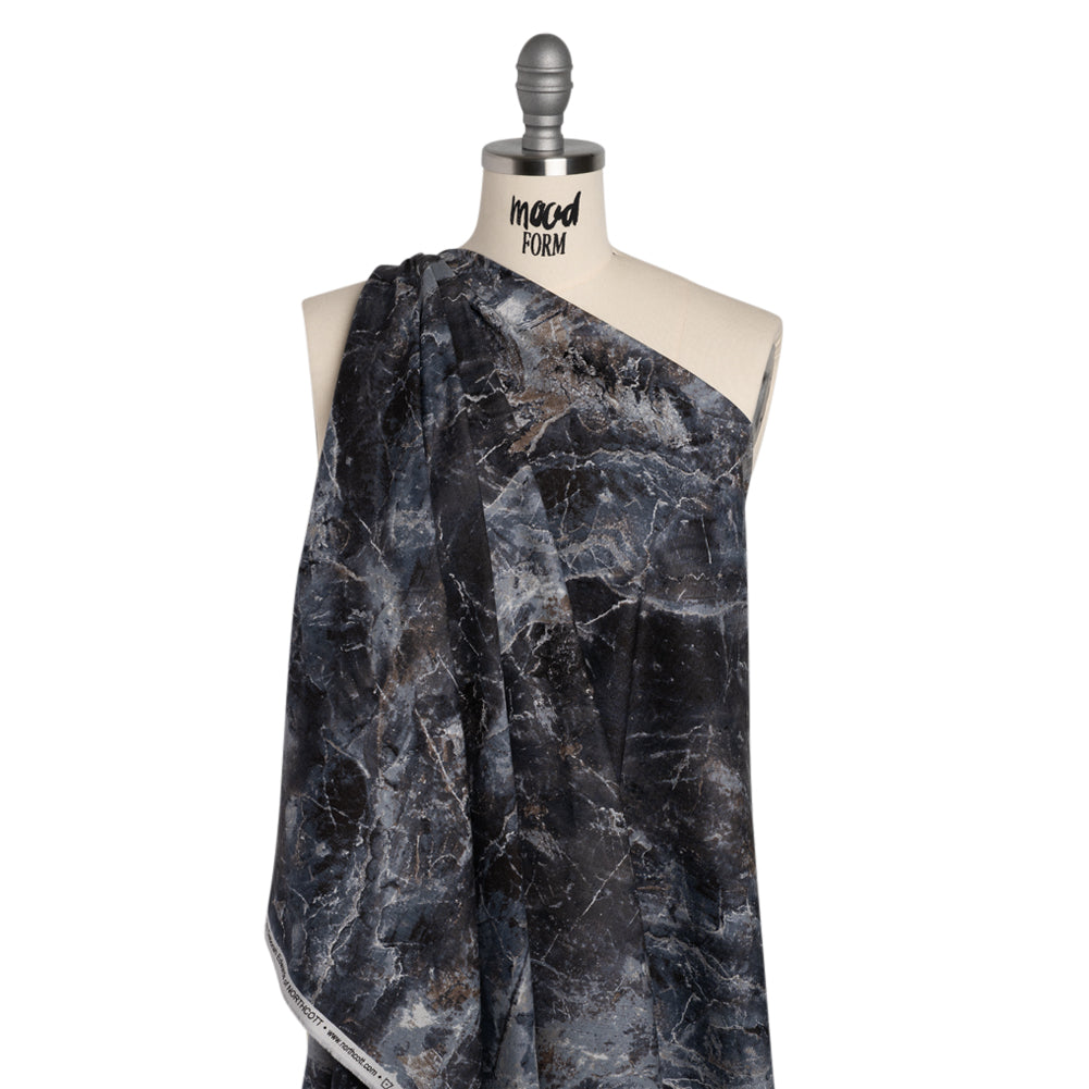 Stonehenge Quilting Cotton by Northcott - Cool Gray Marble 6 Stone Crackle - Surfaces Collection - Joann Fabrics