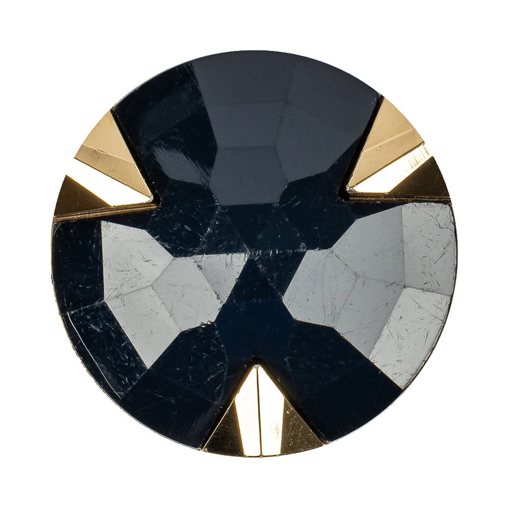 Navy/Gold Rhinestone Button - 54L/34mm - Joann Fabrics
