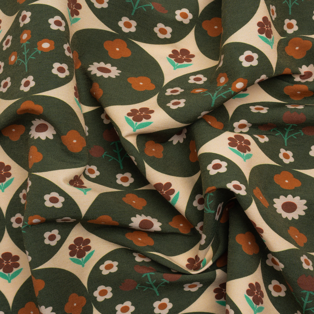 Mood Exclusive Polka Dot Lawn Stretch Viscose and Polyamide Twill - Joann Fabrics