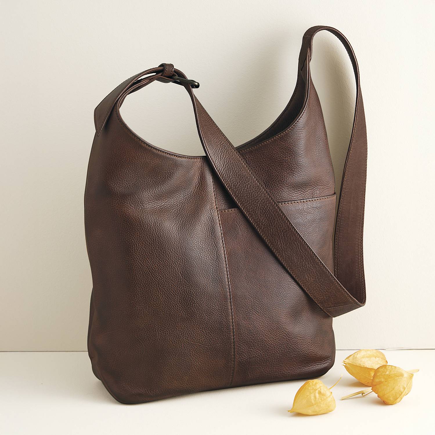 Rich Leather Crossbody, Phone Pocket, Lined, Inner Pockets - Northstyle Catalog