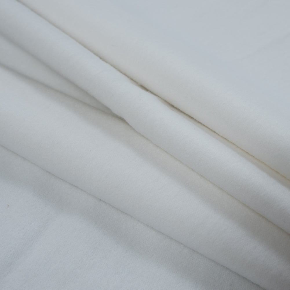 Fleece-Backed Stretch Cotton Knit - White - Cecil Collection - Joann Fabrics