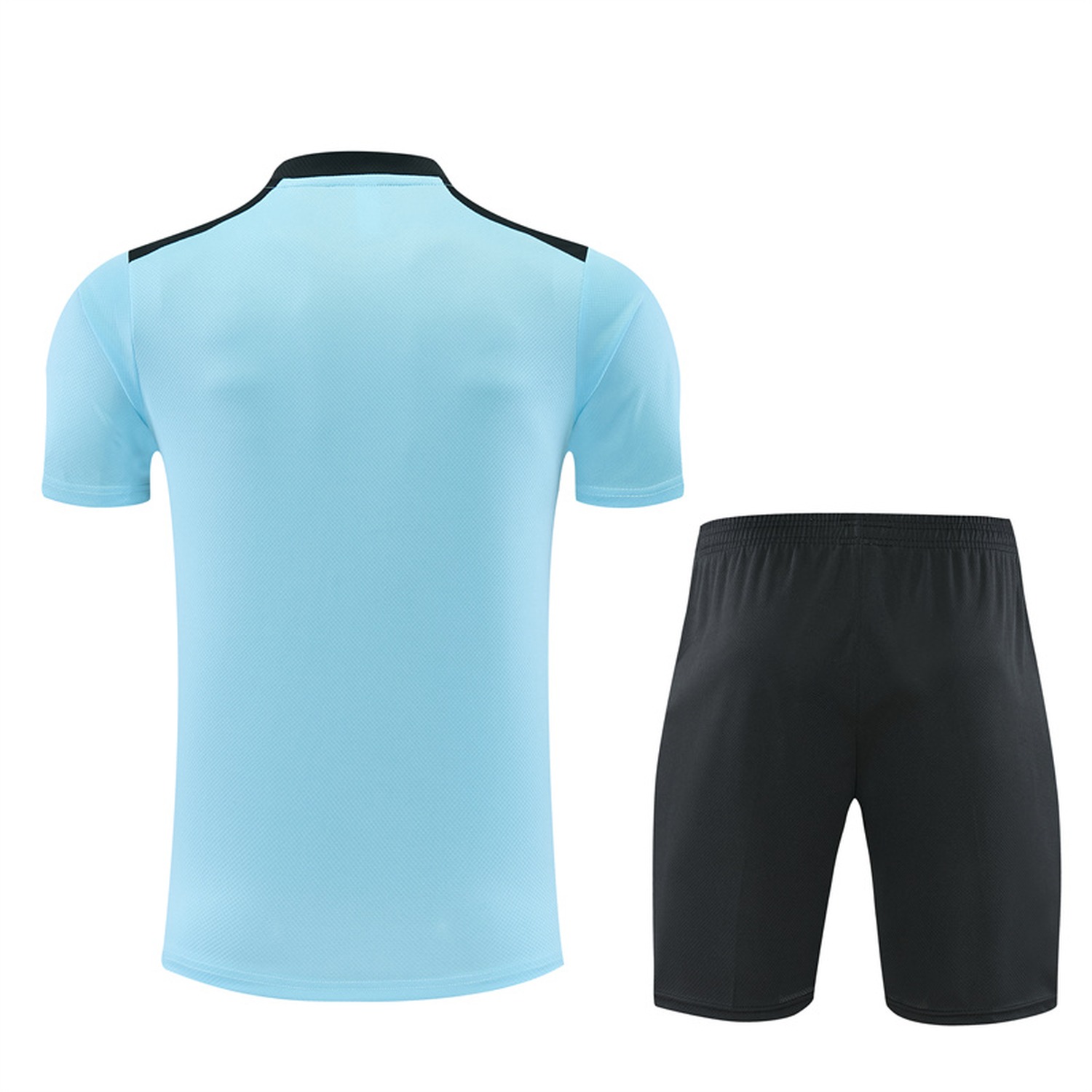 Feyenoord 26-27 Short-Sleeve Training Set - Light Blue Top & Black Shorts - UnitedFutballJersey