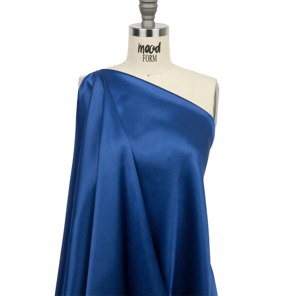 Sustainable Viscose Fluid Satin - Cobalt Blue - Mood Exclusive Elliana Collection - Joann Fabrics
