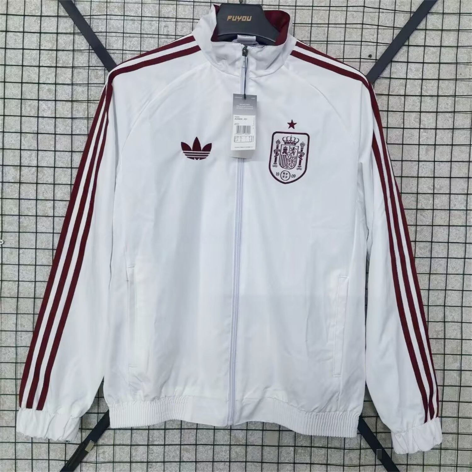 Spain 2026 Windbreaker Jacket - White - UnitedFutballJersey